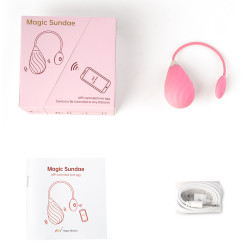 Magic Motion Oeuf Vibrant Connecté Magic Sundae 6 x 3.5cm Rose